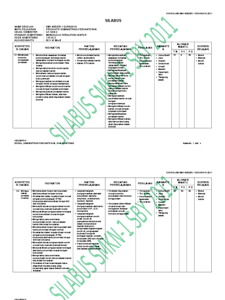 Silabus Iso Peralatan Kantor (1)