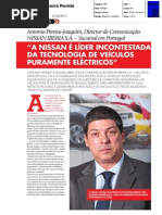 ANTÓNIO PEREIRA JOAQUIM, DIRECTOR DE COMUNICAÇÃO DA NISSAN IBERIA PORTUGAL NA "ANECRA REVISTA"