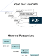 Perkembangan Teori Organisasi Dan Manajemen
