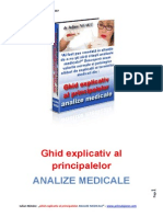 Ghid Explicativ Al Principalelor Analize Medicale