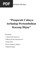 Download Laporan Praktikum Biologi - Pengaruh Cahaya terhadap Pertumbuhan Kacang Hijau by Junita Putri Simorangkir SN173814696 doc pdf