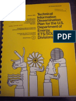 Technical Information Dissemination Plan For The U.S. Department of Energy, ETS Solar Divisions - 1979