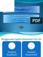 Kuliah 3 Penggunaan Spektrofotometri UV-Vis