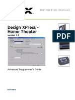 Design XPress Home Theater Version Advanced Programmers Guide 0332716