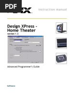 Design XPress Home Theater Version Advanced Programmers Guide 0332716