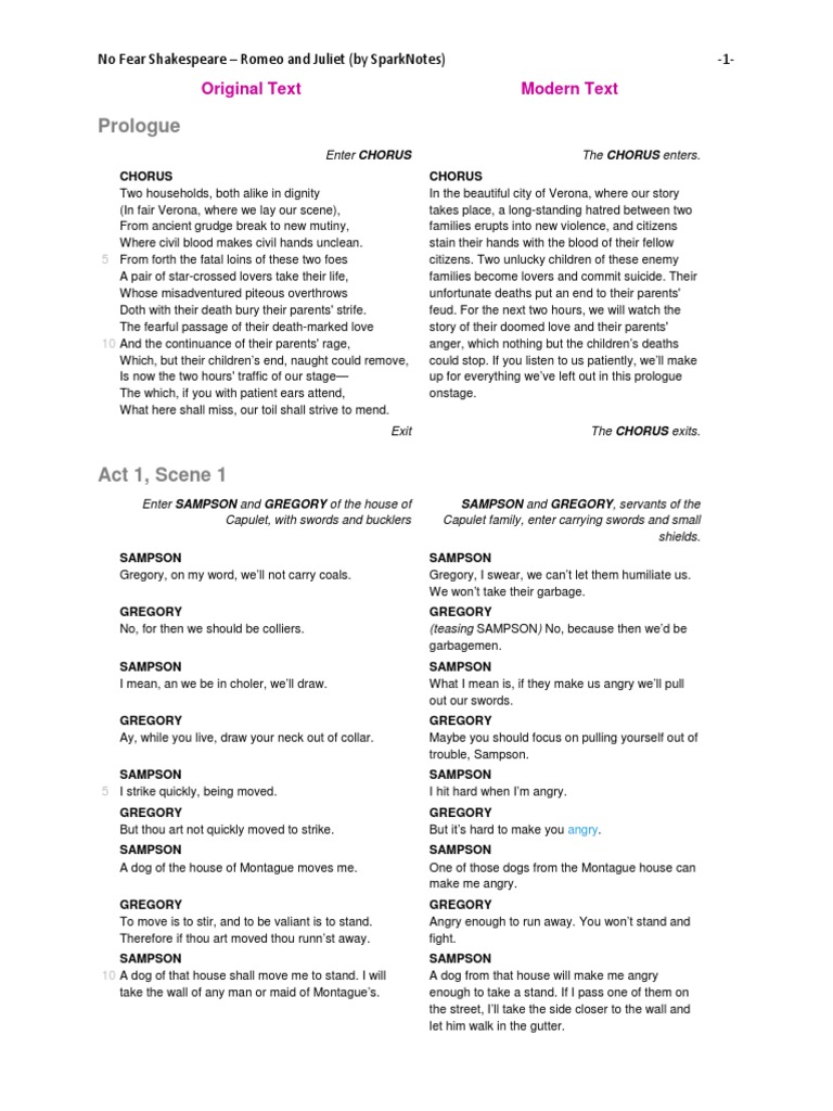 Romeo and Juliet | PDF