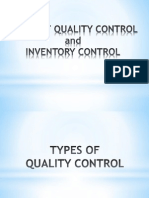 Quality & Inventory Control