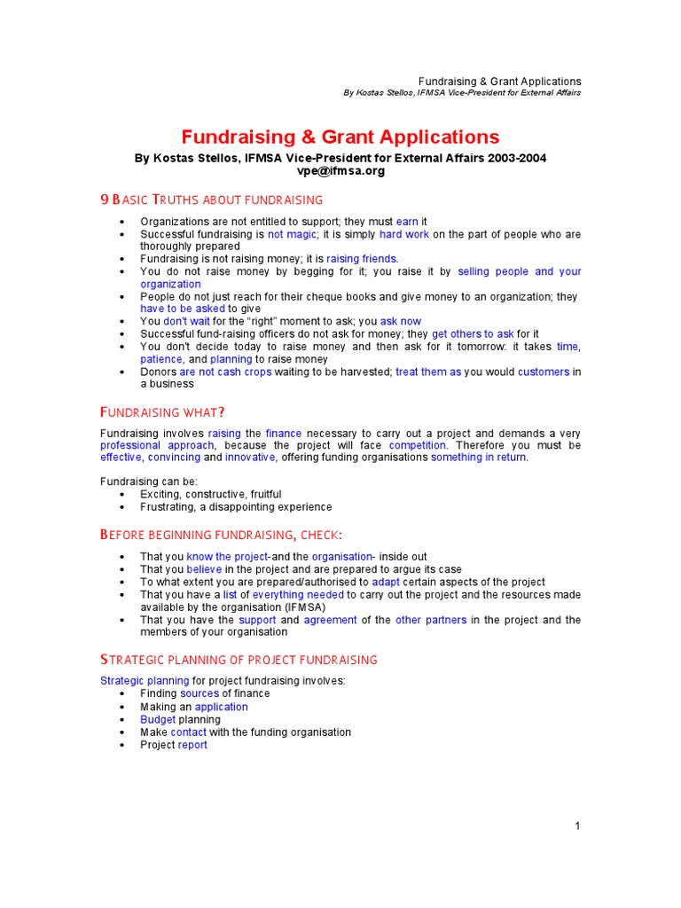 Effective Fundraising Strategies Guide | PDF | Fundraising | Goal