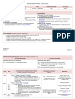 Learning Experience Plan - 2 of 12