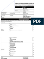 Undergraduate Program Application Form Formulir Aplikasi Program Undergraduate