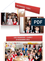Cerc Pedagogic - Clasa I- 20 Nov.2012