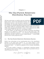 The One-Particle Relativistic Distribution Function