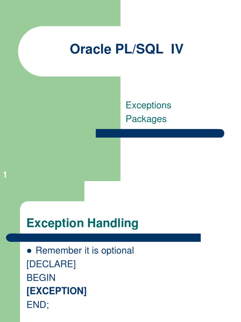 PLSQL Package | PDF