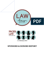 LAW IV 2013 - Faces of Life (Sponsors & Donors Report)