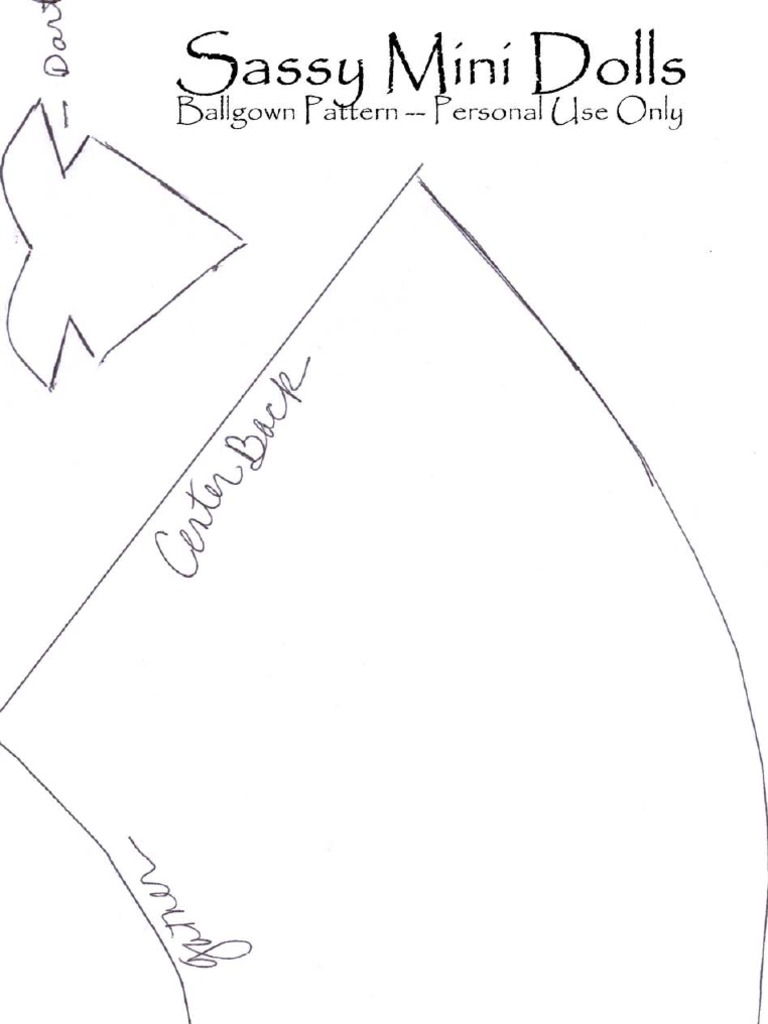 Ball Gown Pattern PDF