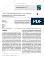 A Higher Order Beam Finite Element With Warping Eigenmodes