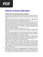 Download Opini Pro Dan Kontra Etika Bisnis by dewidewi76 SN173863676 doc pdf