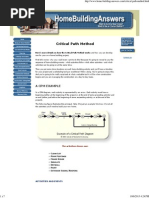 Building House-Critical Path Method