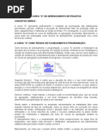Cronograma Fisico-financeiro e Curva S