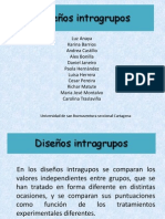 Diseños Intragrupos