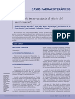 Casos Farmacoterápicos. Respuesta Incrementada Al Efecto Del Medicamento