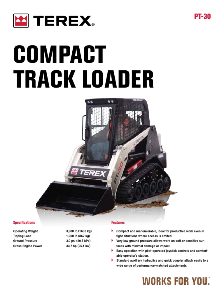 Terex PT30 Specs PDF Loader (Equipment) Horsepower