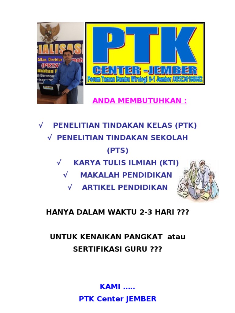 Contoh Penelitian Tindakan Kelas (PTK)