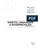 Direito, Linguagem e Interpretacao 2012-1