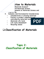 Classification of Materials