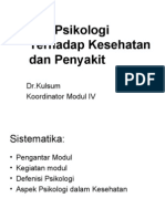 Aspek Psikologi Terhadap Kesehatan Dan Penyakit