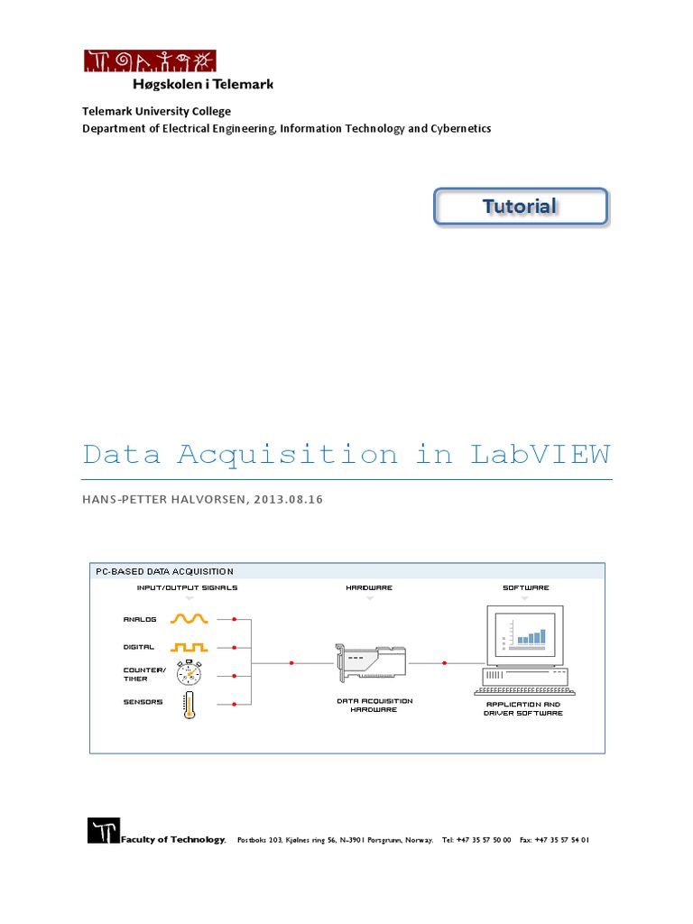 Data Acquisition in LabVIEW PDF Signal (Electrical Engineering