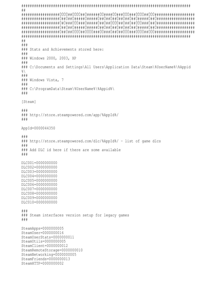 Steam API Configuration Guide | PDF | Home & Garden