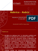 Rubricas de Evaluacion