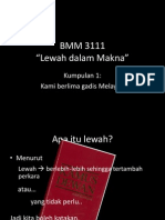 Lewah Dalam Makna Bahasa Melayu