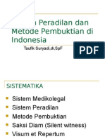 Sistem Peradilan Dan Metode Pembuktian Di Indonesia