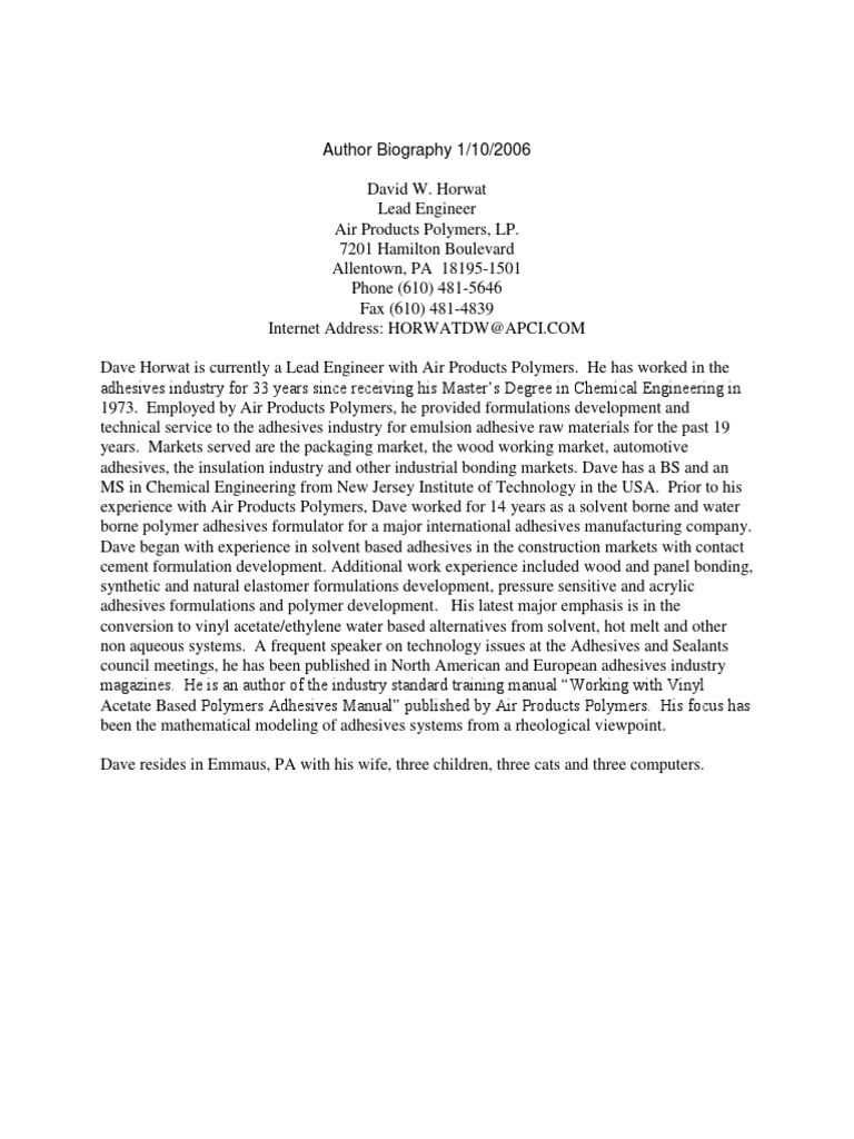 European Adhesives Handbook PDF Polymers Surfactant