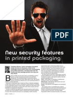 New Security Features in Printed Packaging