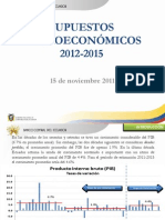 Supuestos Macroeconómicos 2012-2015 PDF