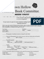 Memory Book Volunteer Form