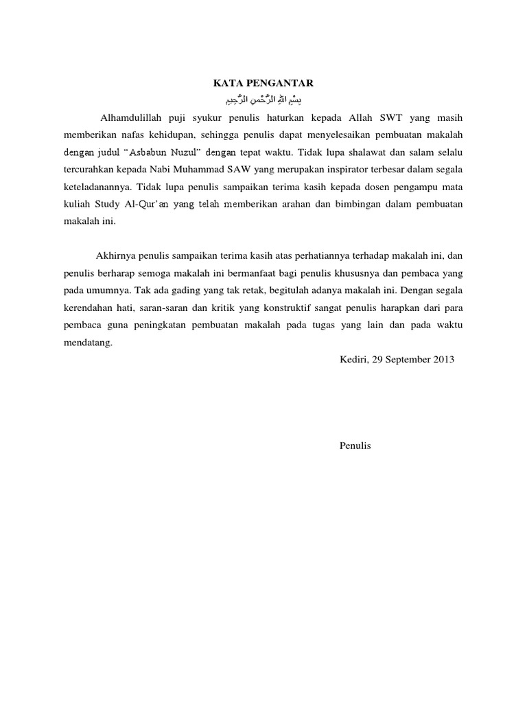 Makalah Asbabun Nuzul