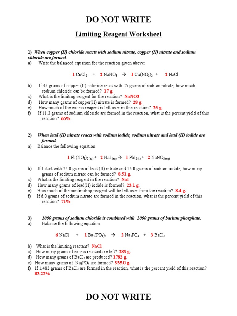 worksheet-percent-yield