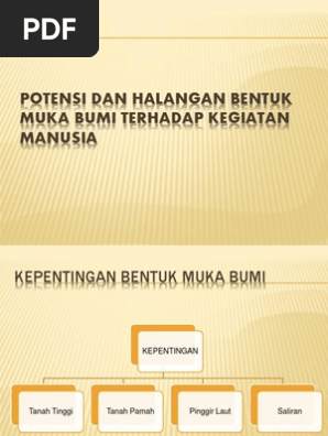 Potensi Dan Halangan Bentuk Muka Bumi Terhadap Kegiatan