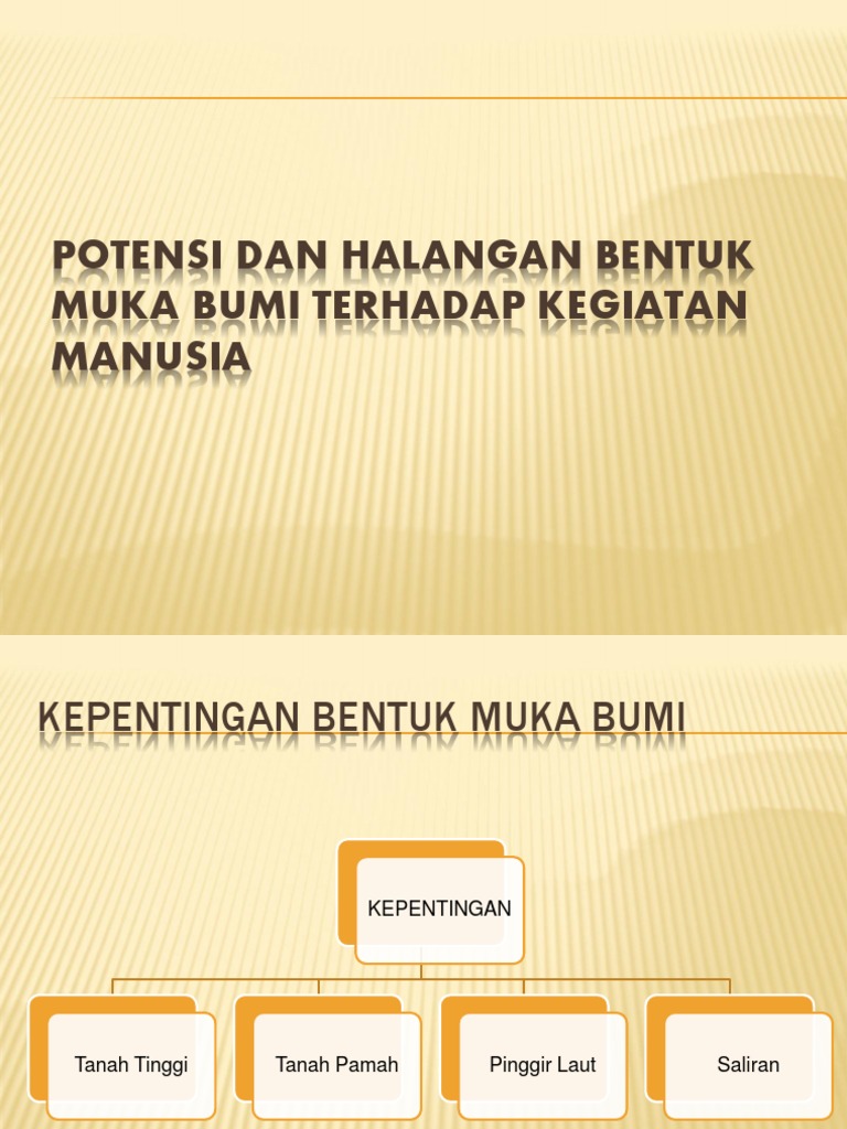 Potensi Dan Halangan Bentuk Muka Bumi Terhadap Kegiatan Pdf