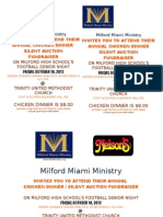 Milford Miami Ministry Chicken Dinner