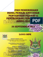Anugerah Pengurusan Pejabat & Pentadbiran Cemerlang (APPC) 2013