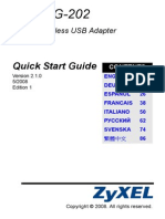 Quick Start Guide: 802.11g Wireless USB Adapter