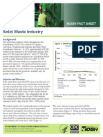 Solid Waste Industry: Niosh Fact Sheet