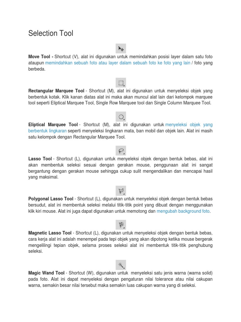Selection Tool | PDF