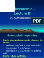 Thalassaemia - : Dr. KAW Karunasekera