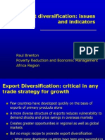Brenton Export Diversification Indicators